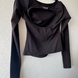 Black Long Sleeve Women's Top